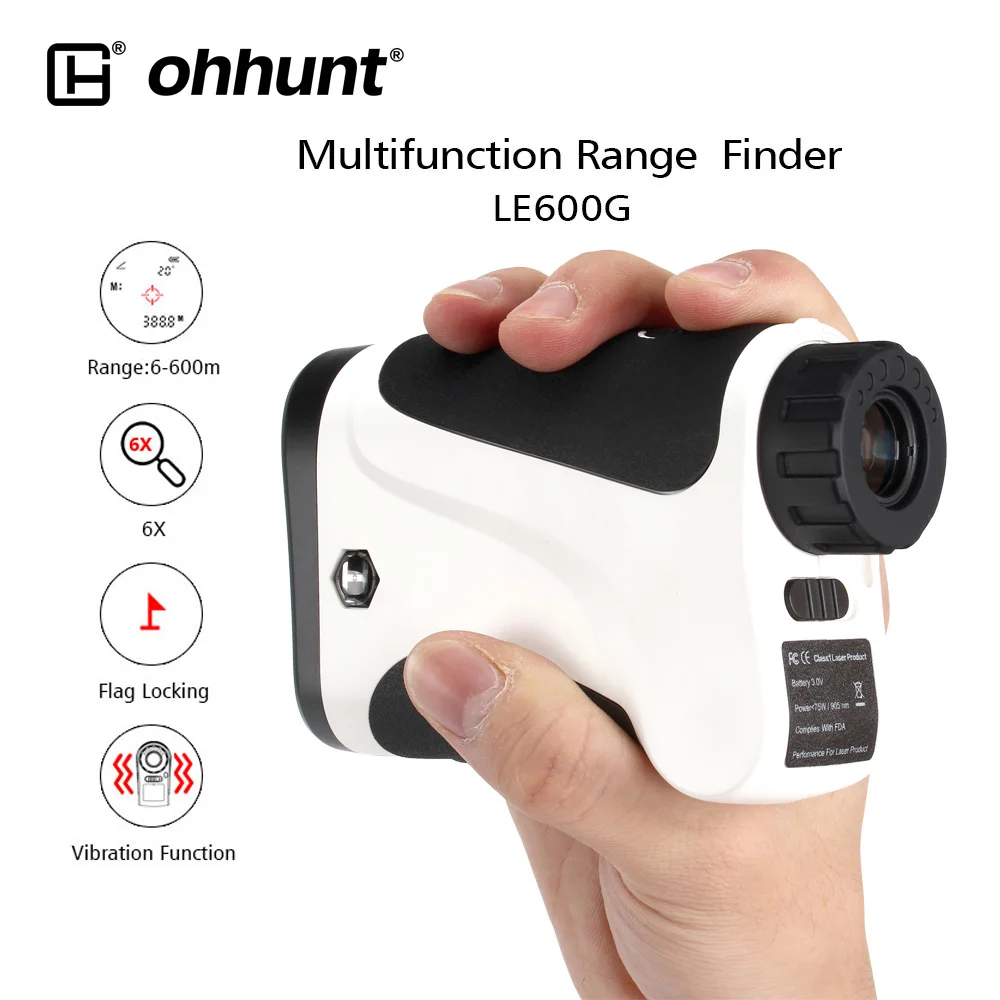 

ohhunt Hunting Laser Rangefinders 6X 600M Rangefinder Monocular Multifunction Hunt Range Finder Distance Meter Echo Sounder