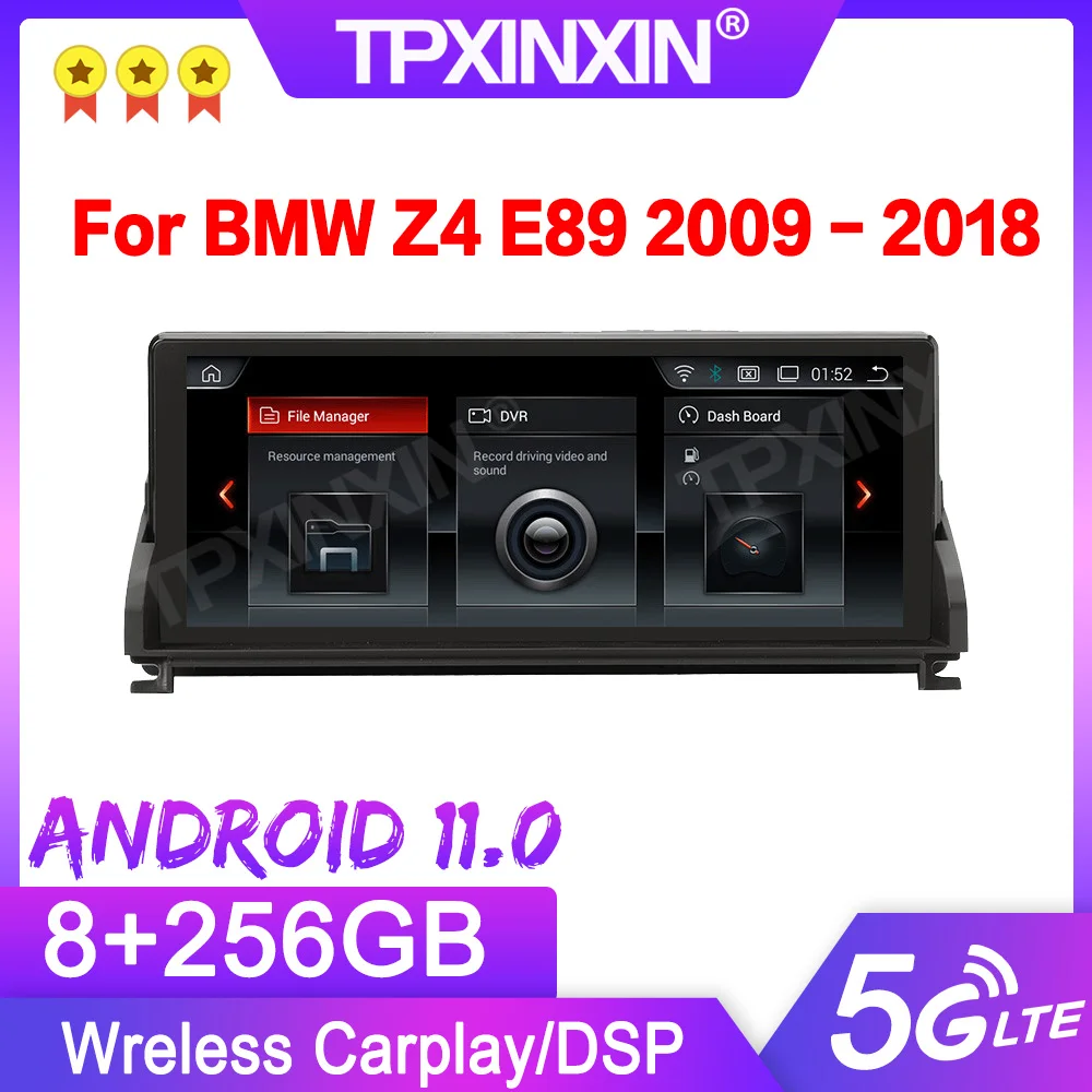 For BMW Z4 E89 2009 - 2018 Android Radio Car Multimedia Player CIC PX6 GPS DVD Navigation Touch Screen Head unit Audio Autoradio