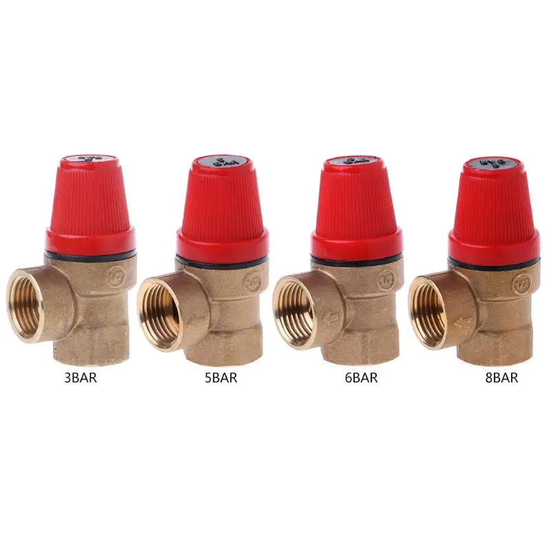 Brass Safety Valve Drain Relief Swithch For Solar Water Heater Double Inner Wire