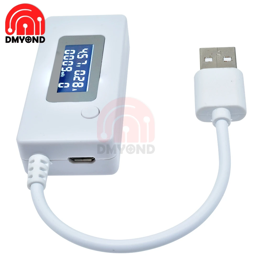 LCD Backlight USB Current Voltage Charging Capacity Tester Meter Charger Doctor Voltmeter Ammeter Monitor Detector Mobile Phone