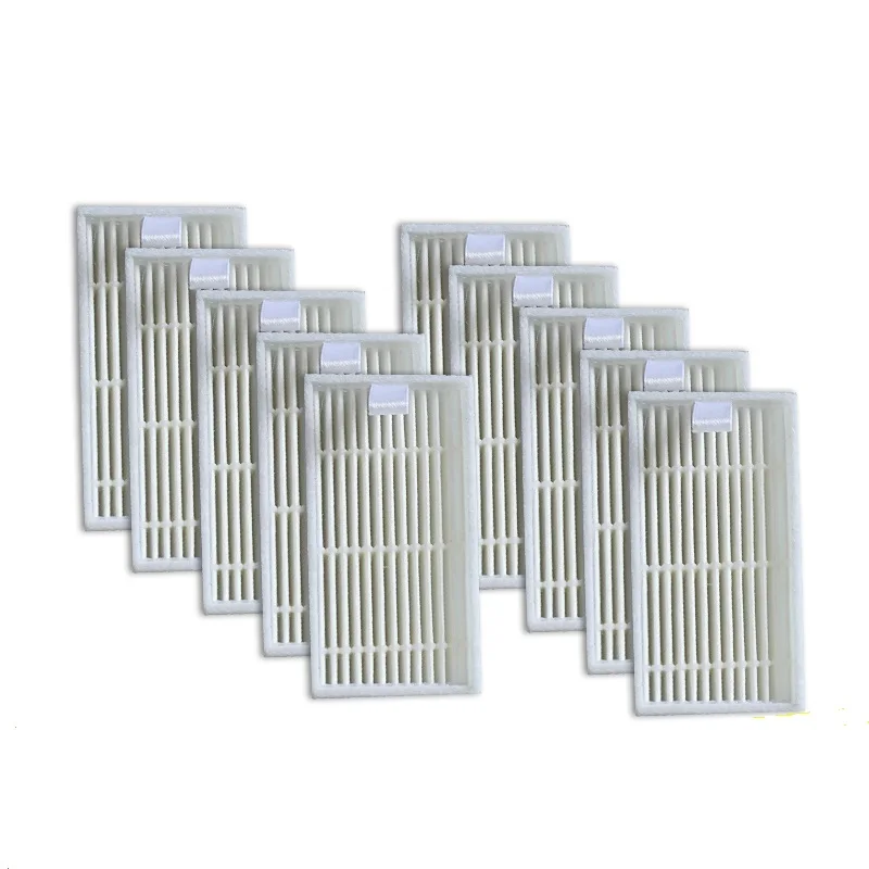 Vacuum Cleaner Accessory Pack 10 PCS HEPA Filter For Panda x500, GUTREND JOY90/FUN110, ECOVACS CR120/CEN540 HEPA Filter