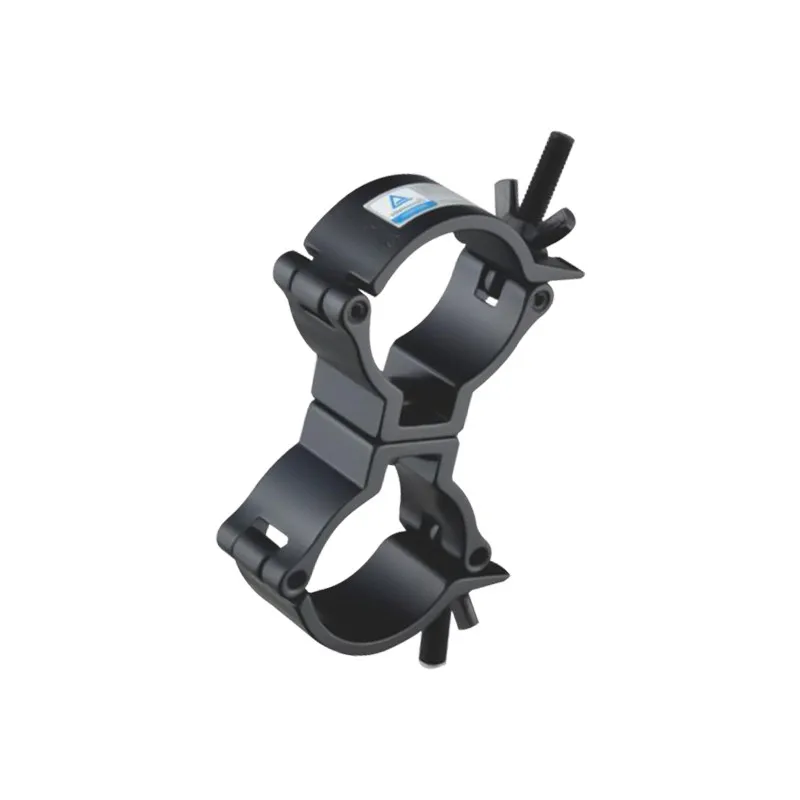Mini 360 Swivel Clamp Aluminium Double Coupler Suit 48-51mm Tubes Fit F34 Truss TUV Quality Stage Accessories