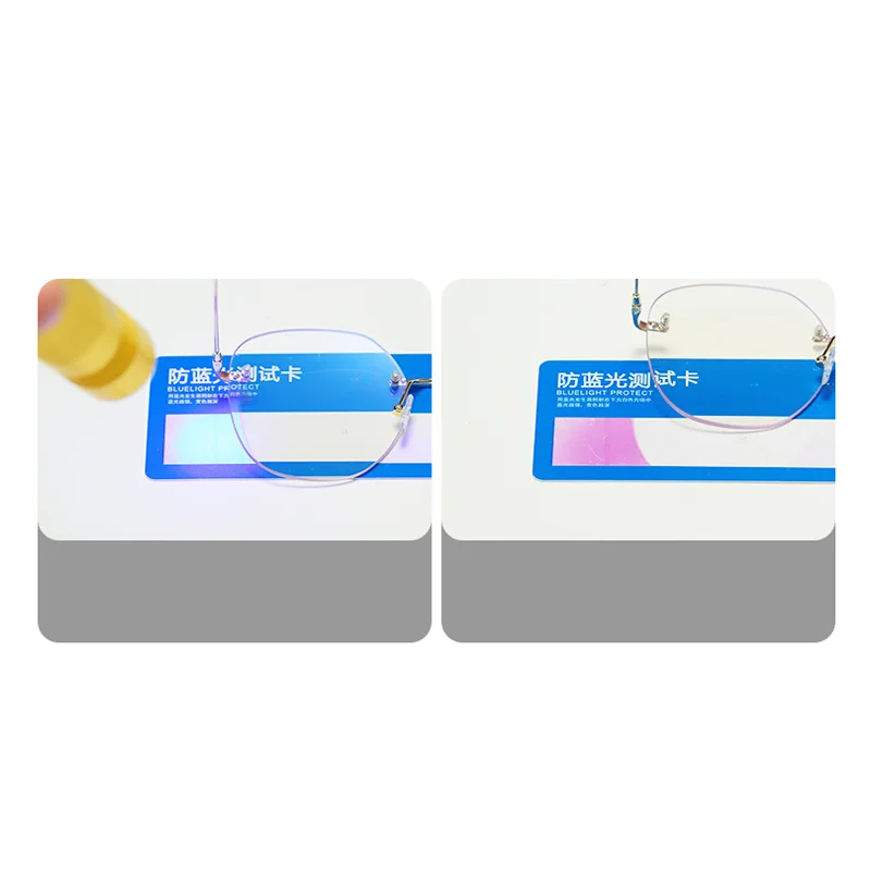 Metal Rimless Glasses Frame Women Prescription Anti-blue light Myopia Optical Oval Eyewear 0 -0.5 -1.0 -1.5 To -5.0