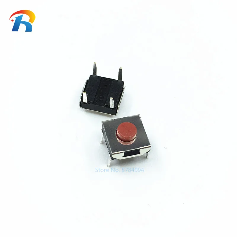 1000pcs 6*6*3.1 mm DIP Switch 4 Pin Touch Micro Switch Push Button Switches Red DIP-4 Tact Switch 6x6x3.1mm