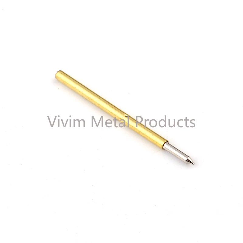 20/100 stks P160-B Lente Test Probe P160-B1 Test Pin Messing Metaal Goud Pogo Pins Vernikkeld Scherpe Tip Probe 23.5 of 24.5mm