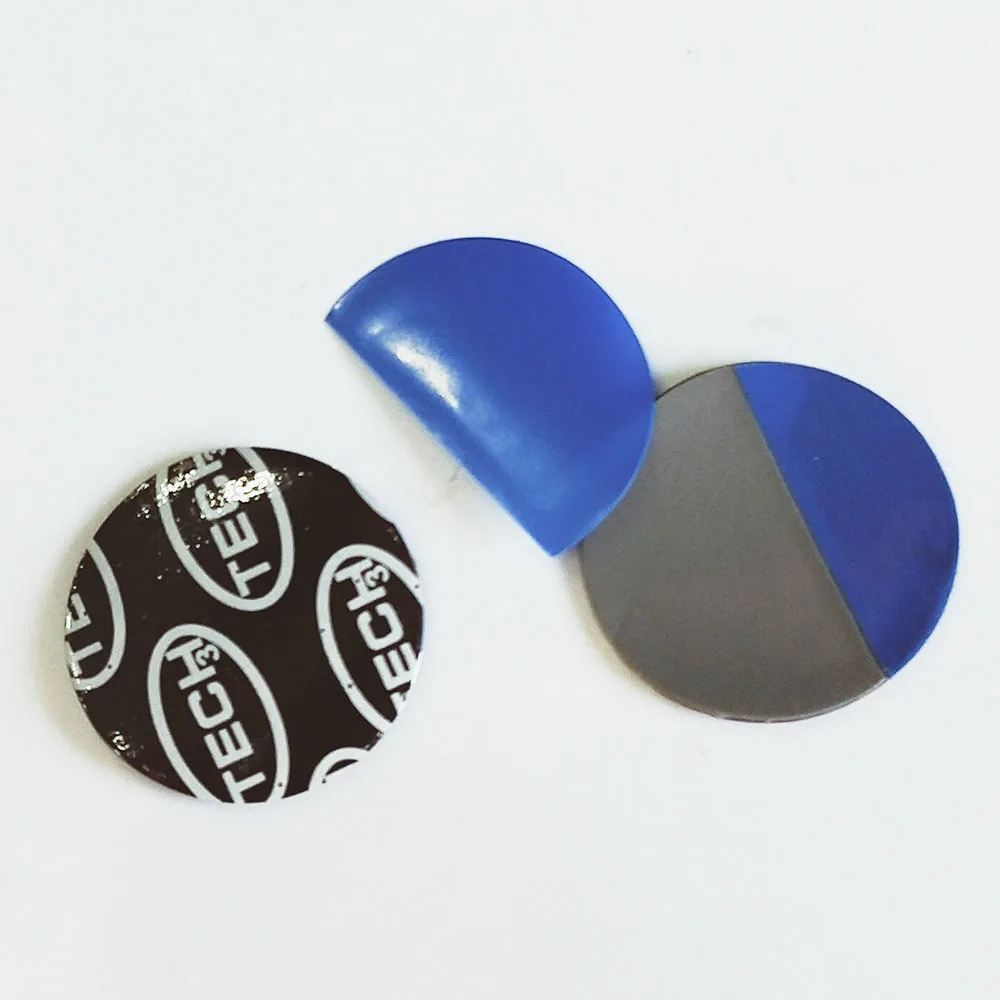 Parche redondo de goma natural para reparación de neumáticos de coche, parches de goma sin cámara, remendo, pneu, 27mm, 100 Uds.