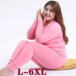 Women's Thermal Underwear Woman Winter Autumn Spring Long Johns Set Plus Size Warming Largo Johns Cotton Clothing Free Shipping