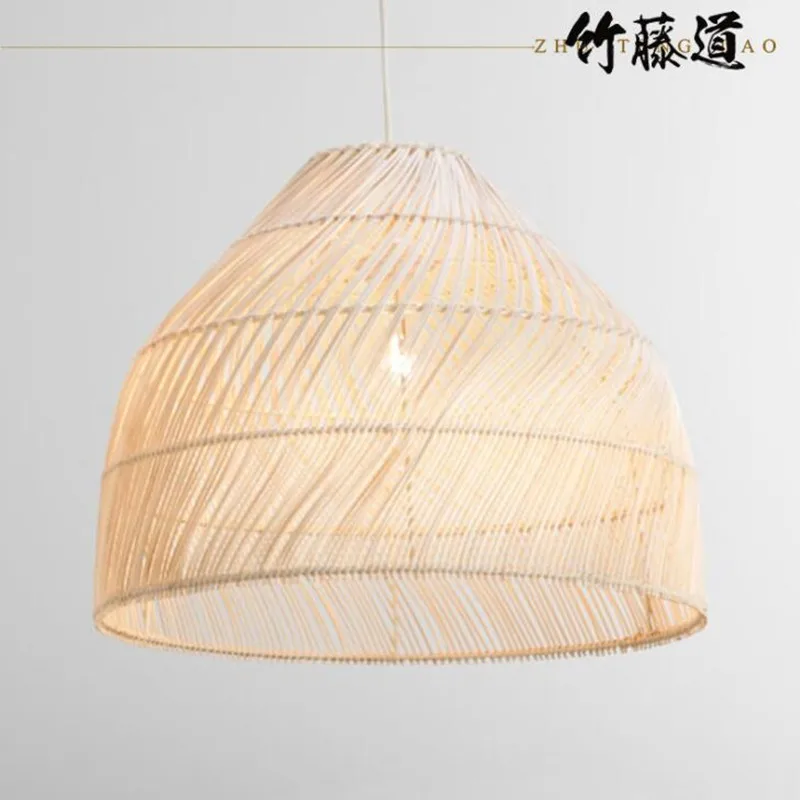 Chinese Style Handmake Rattan Pendant Light Vintage Hanging Lamps Loft Living Room Dining Room Home Decor Bar Restaurant Lights