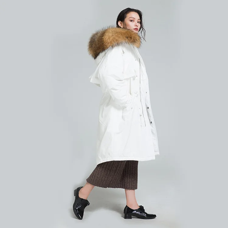 

luxury womens down coats with fur hood miegofce 2019 winter outwear casual warm top brands jackets plus size white long loose