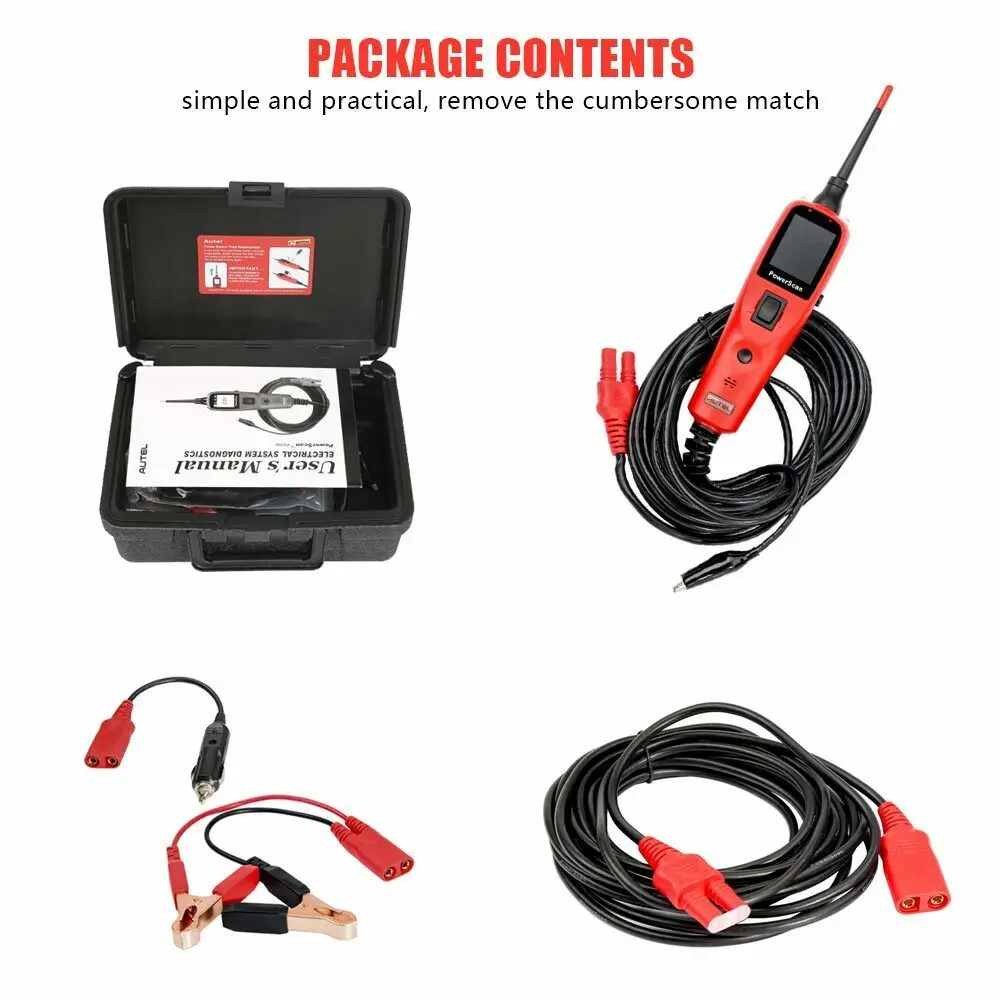 Original Autel PowerScan PS100 Electrical System Diagnosis Tool Autel PS100 Power Scan PS100 Car Auto Circuit Tester