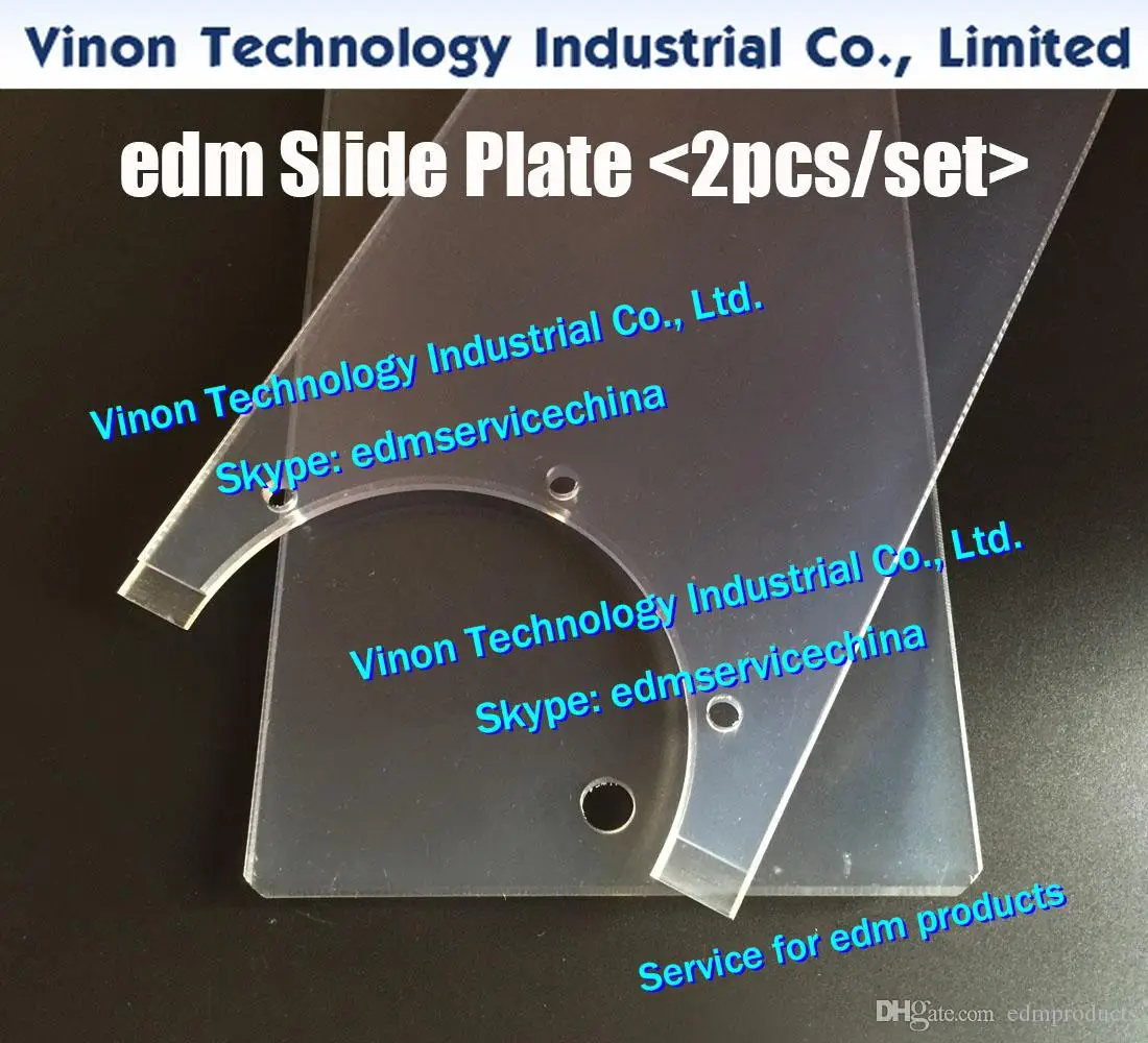 (2pcs/pack) AQ325 edm Slide Plate Set for Sodic k AQ325L wire-cut edm machine 3034459 Packing Plate use good acrylic material