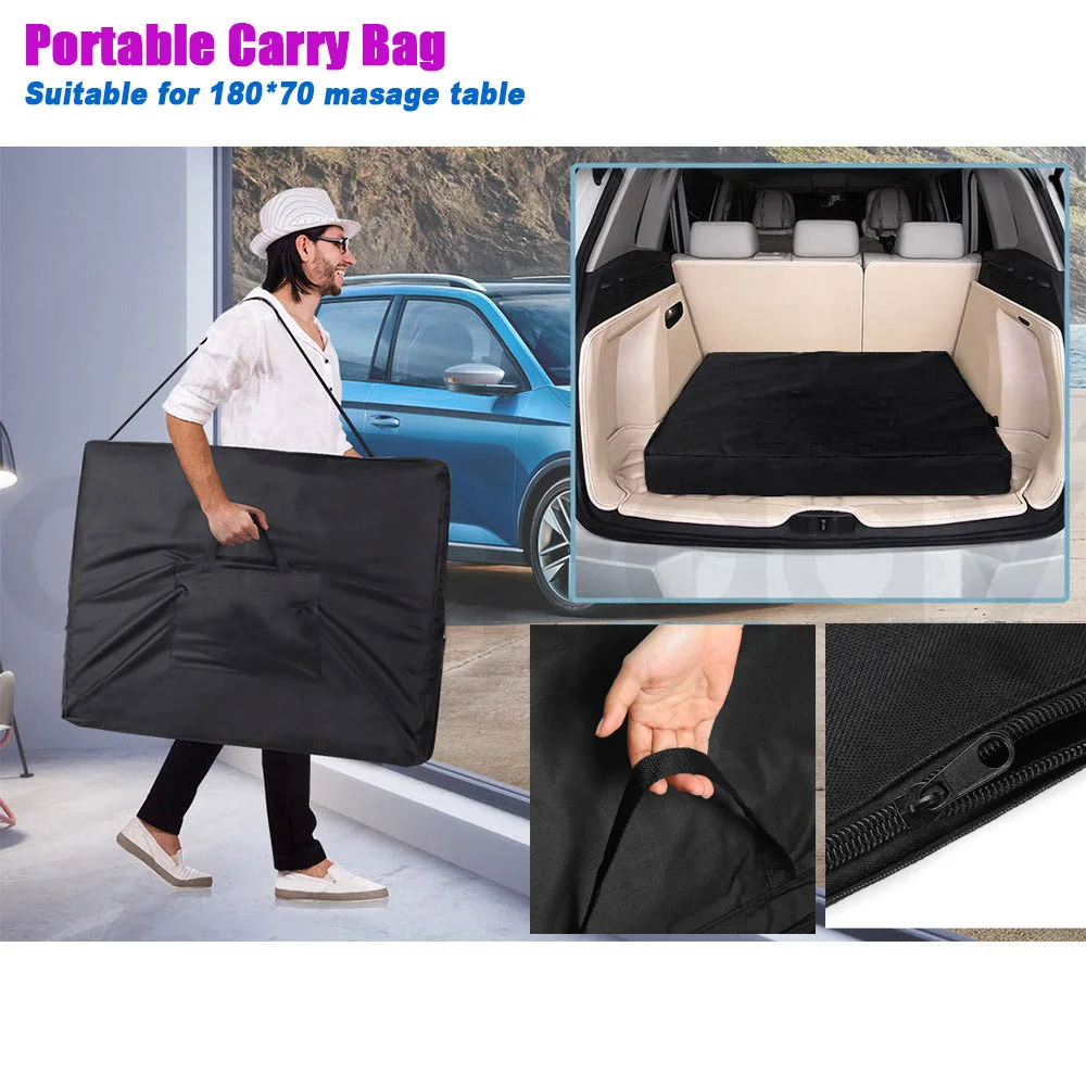 

Bonus Carry Bag for Massage Table Bed Sturdy 600D Oxford Cloth Waterproof Storage Max for 180x70cm Beauty Bed