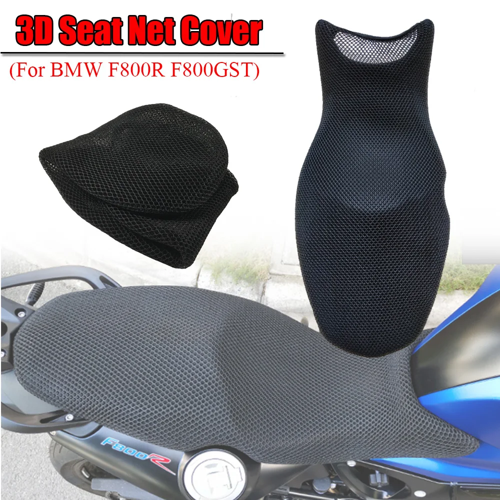 Cubierta de malla 3D para asiento trasero de motocicleta, Protector impermeable y a prueba de Sol para BMW F800R, F800ST, F800 R, ST F, 800R