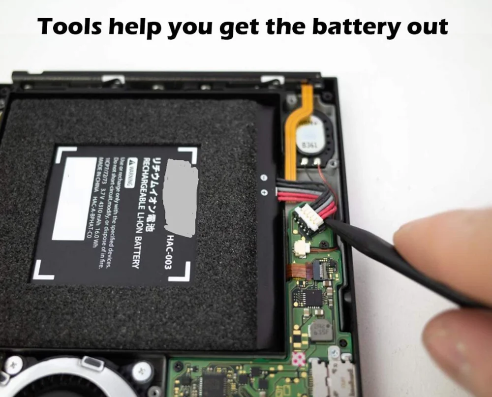 3.7v 4310mah HAC-003充電式バッテリーnintend nitendoコンソールコントローラリチウムイオンバッテリの交換