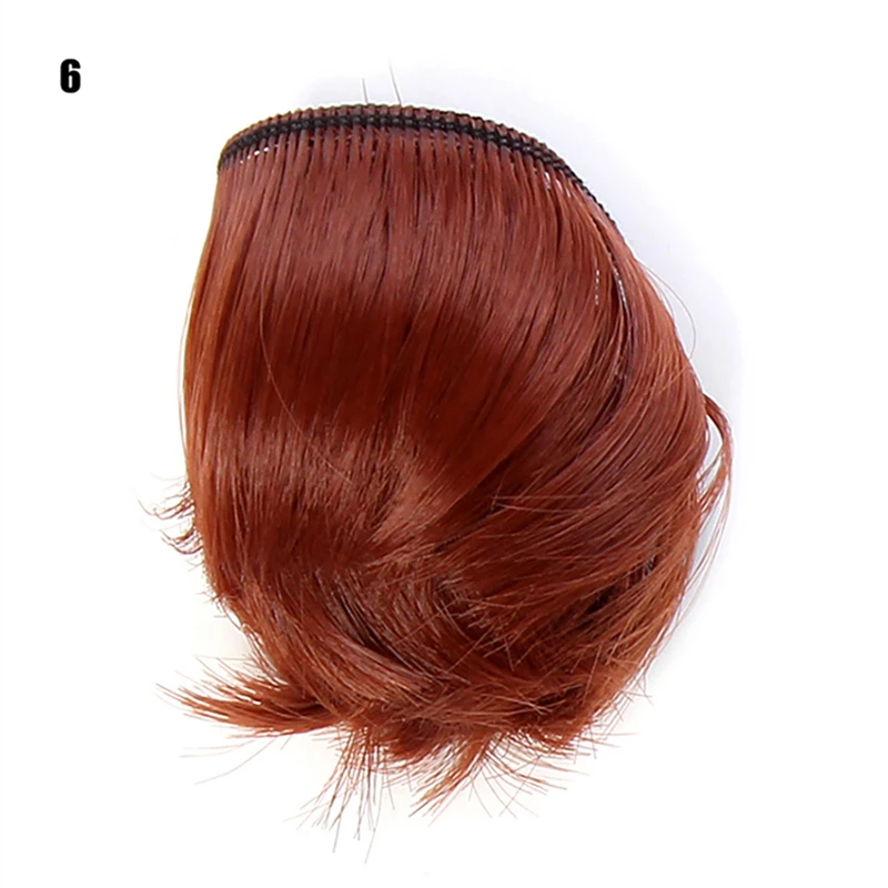 Mini Tresses de Couleur Noire, Blanche et Brune de 5cm, Matériel pour Perruque de Cheveux pour 1/3 1/4 BJD, Accessoires de Beurre à Haute Température