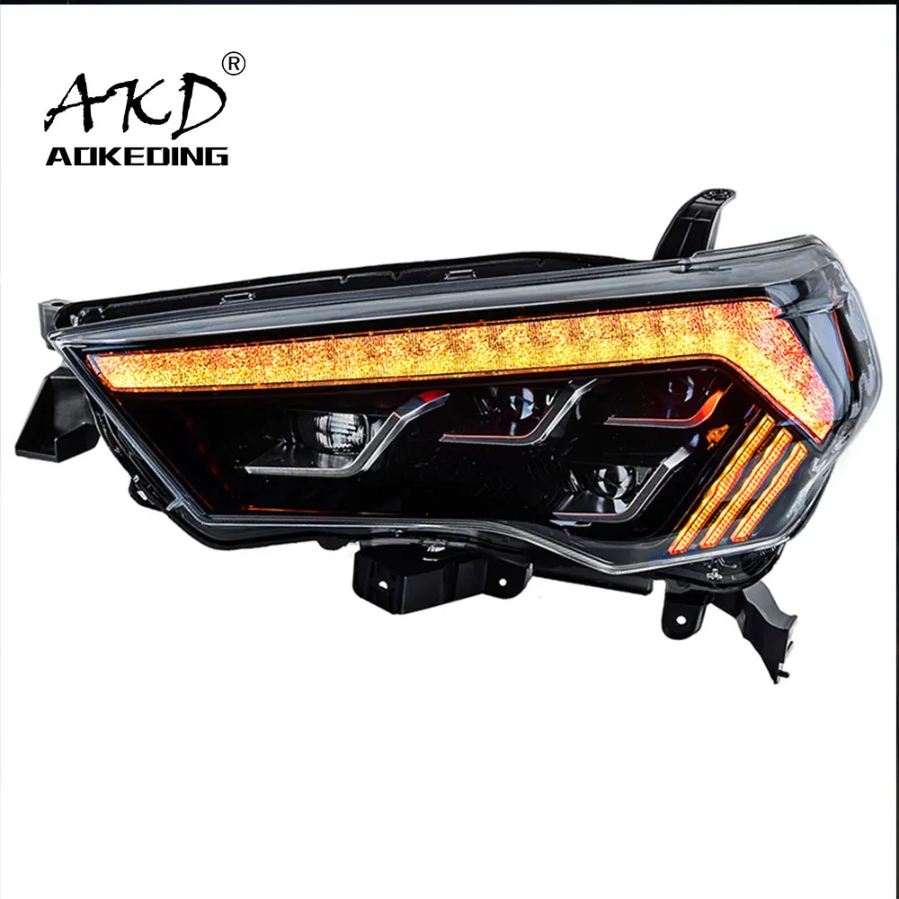 Car Styling Head Lamp for 4 Runner Headlights 2014-2020 4Runner LED Headlight DRL Dynamic Signal projector lens auto Accessories