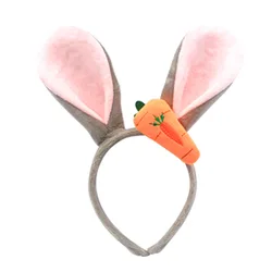 New product judy rabbit ears carrot headband cartoon hairpin amusement park party cosplay performance props hair accessories