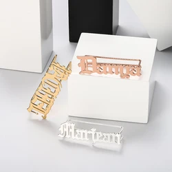HIYONG Custom Name Ring, Knuckles Name Personalized Nameplate Ring Carve Handwriting Letter Name Rings Custom Rings Christmas
