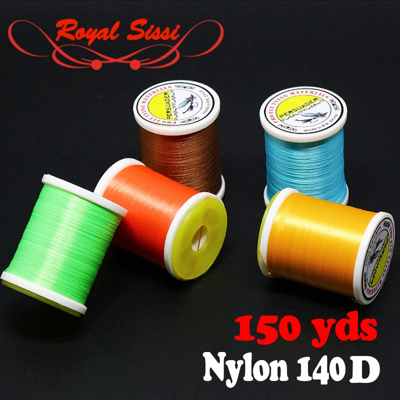 New developed 150yards/spool 6/0 nylon fly tying thread in standard bobbin 6#-16# wet fly&nymph scud fly lure tying materials