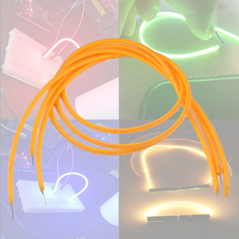 Diode Flexible LED Filament DC3V 130mm 300mm Warm Color 2200K Bulb LED Filament Diode Flexible Filament Lamp Bead Accessories