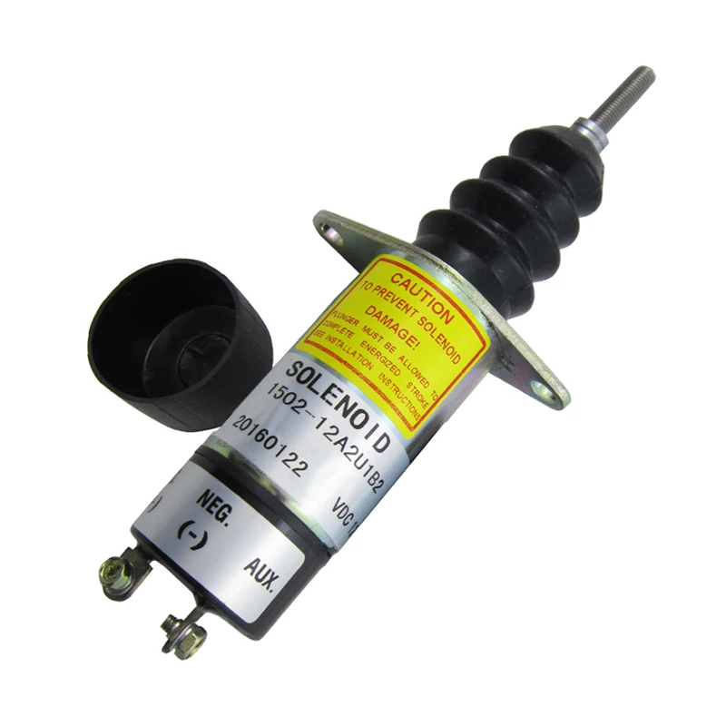 

12V Fuel Shut Down Solenoid 1502-12A2U1B2 150212A2U1B2 1500-2114 15002114 Compatible with Woodward