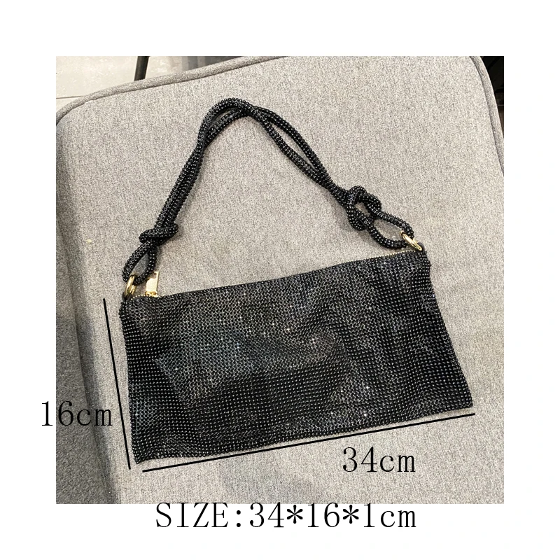 Shining Crystal Rhinestones Evening clutch Bag Purses and handbag luxury Designer silver Shoulder Bag Hobo Bags party bag