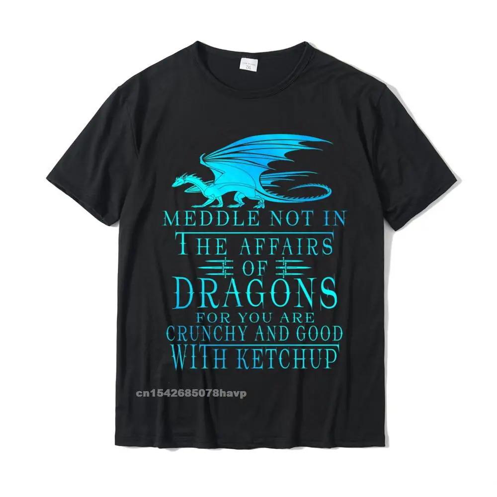 Meddle Not In The Affairs Of Dragons Premium T-Shirt Cotton Male Tops Shirt Comfortable Top T-Shirts Group Popular