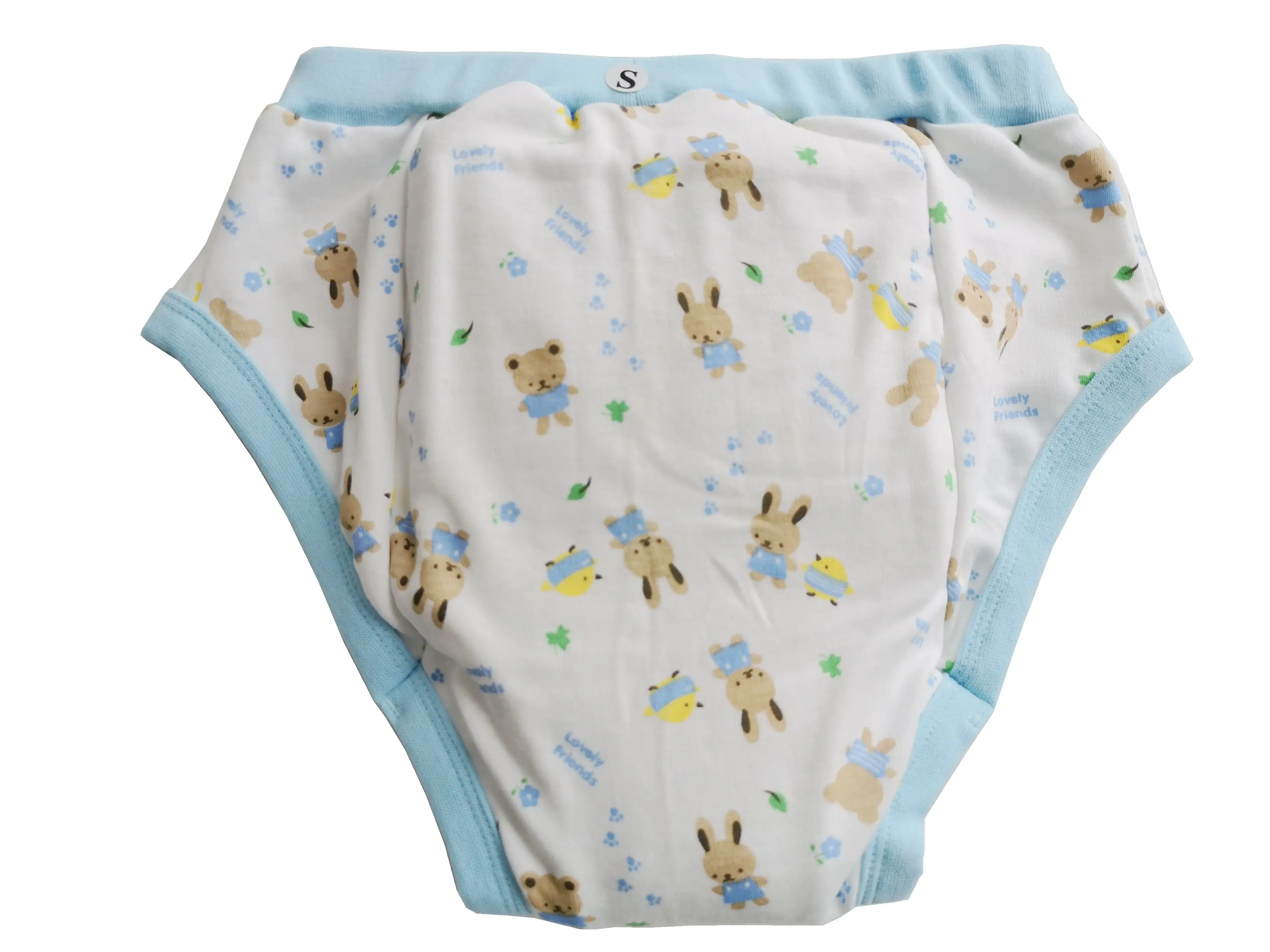 Adult printed buleteddy trainning pants/Adult baby brief with padding inside/ABDL trainning pants/adult trainning pant/abdl pant