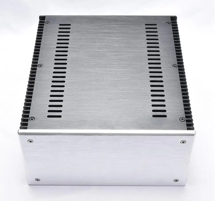 

Aluminum Class A Power Amplifier Housing Audio Amp Chassis DIY Case 2412KB