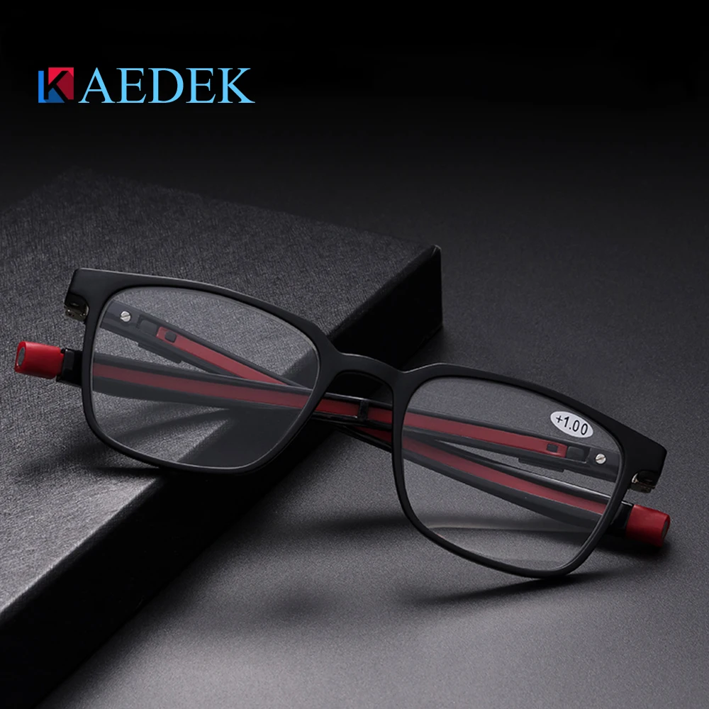 KAEDEK New Unisex Adjustable Hanging Neck Eyewear Folding Magnet front Reading Glasses Woman Men Computer Presbyopic Glasses