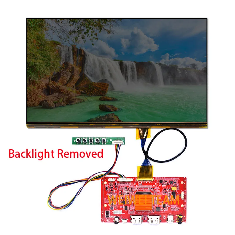 Wisecoco 12.5 Inch 4k Ultra Hd LCD Screen 3d Printer Display 3840x2160 Remove Backlight 2 Dp Edp 40 Pins Control Board