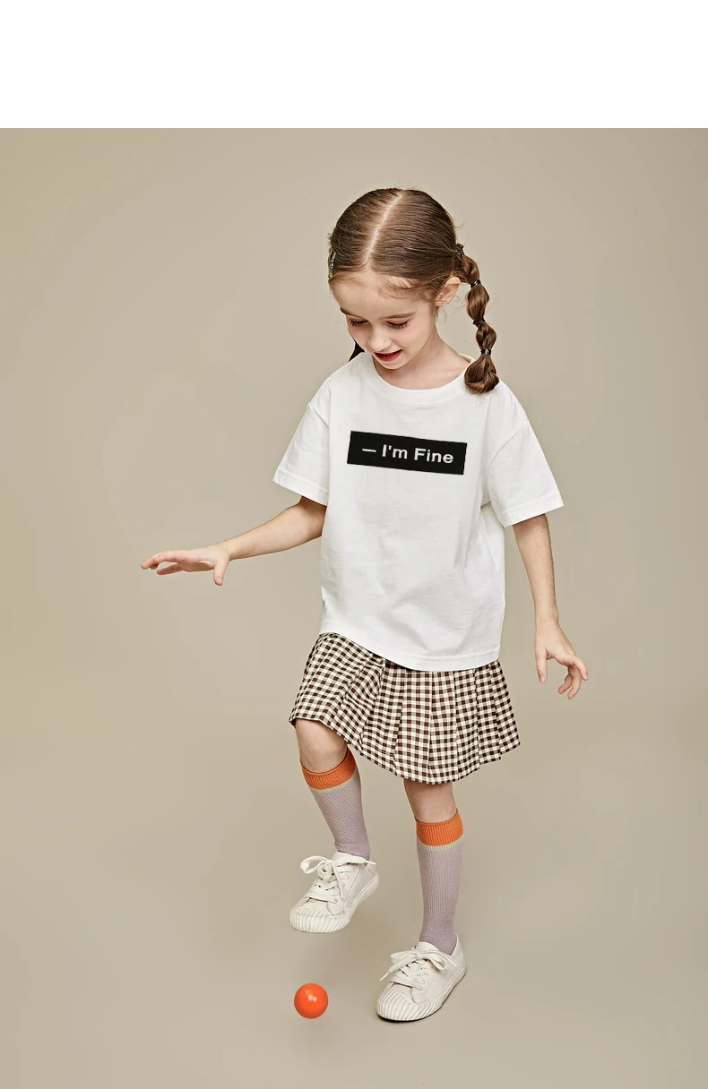 2024 New Fashion Casual Cotton Letter Printing Children\'s T-Shirt Bottoming Shirt Boys Clothes Girls Clothes  Baby Boy T-Shirt