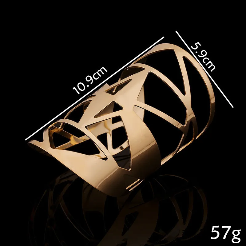 Wrist Bracelet Hollow Metal Bracelet Open Bracelet Arm Ring Female Trend Jewelry Bangles for Women Party Accessories Wholesale