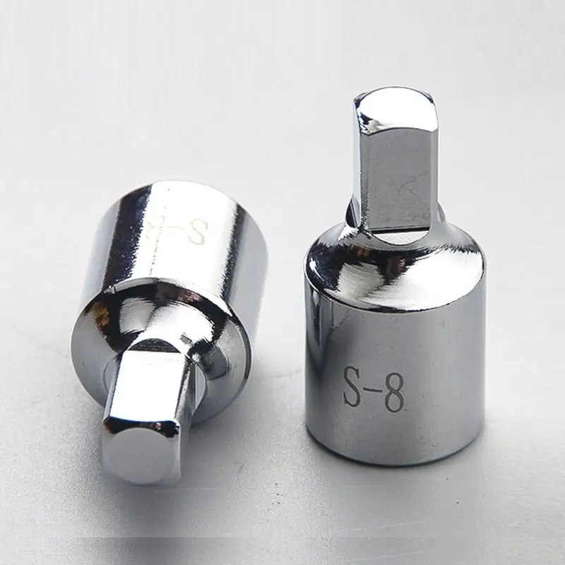 8mm Car Square Head Oil Crankcase Drain Plug Key Tool Remover Fits Auto Repair Accessories