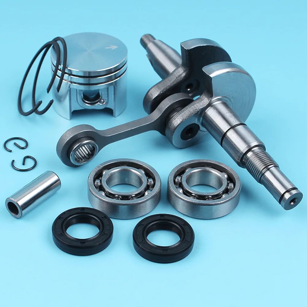 

38mm Piston 10mm Pin Crankshaft Ball Bearings Oil Seals Kit For STIHL 018 MS180 Chainsaw OEM# 1130 030 2004/1132 030 0402