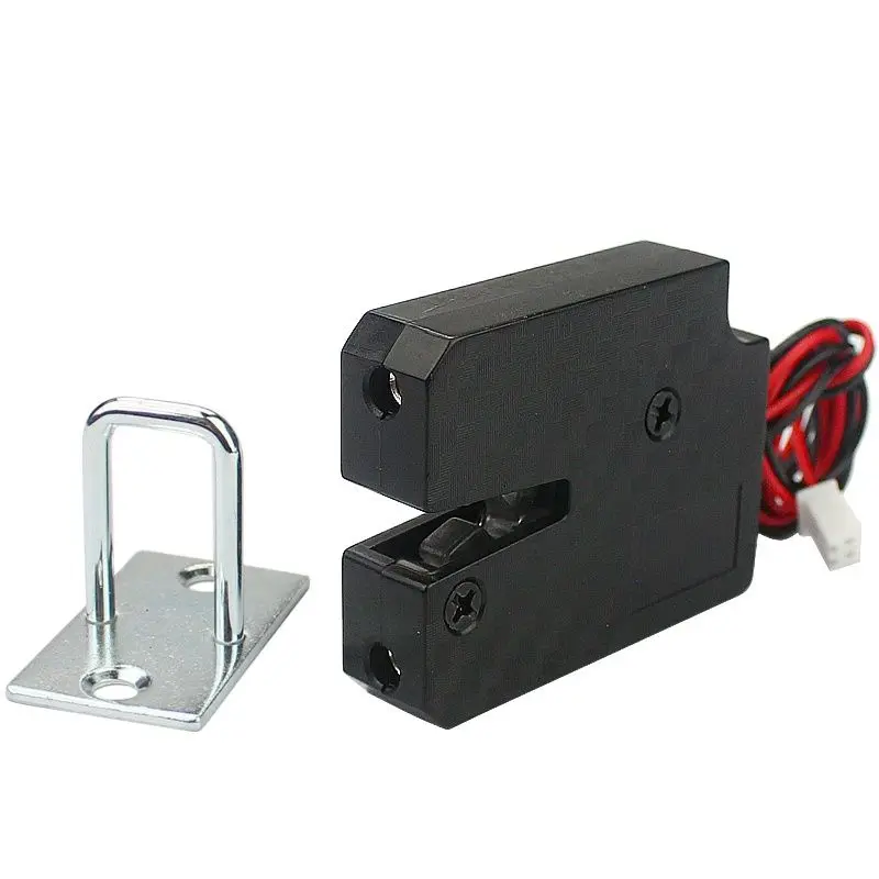 Small cabinet lock DC3v plastic alloy wire electric lock mini electronic lock mailbox door lock drawer furniture lock