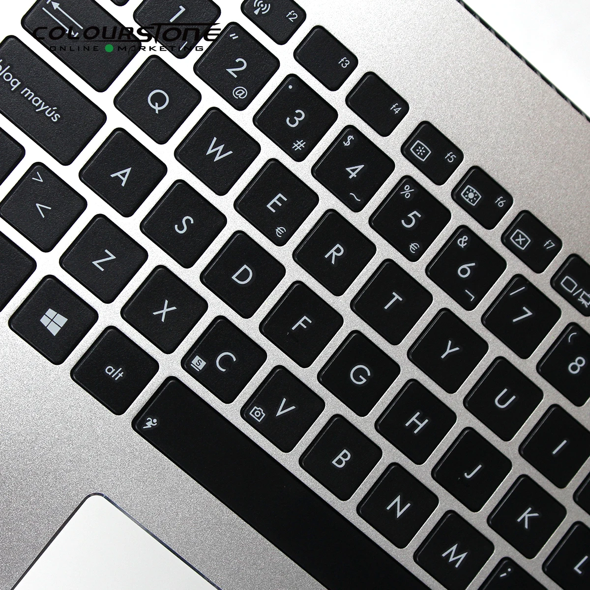 S500CA الإسبانية لوحة مفاتيح الكمبيوتر المحمول لشركة آسوس S500C S500 Palmrest غطاء لوحة المفاتيح الفضة لوحة المفاتيح دون الخلفية و Topcase