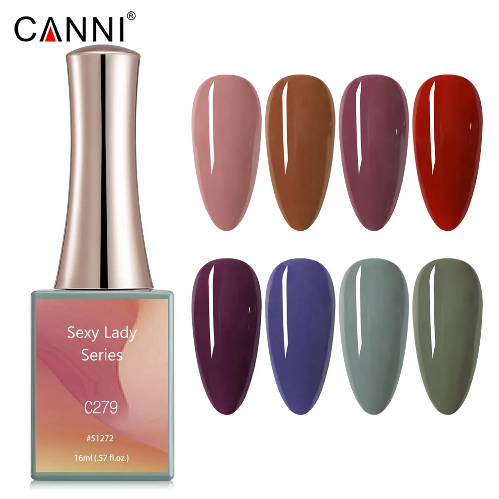 16Ml เจลเล็บ CANNI Neon Camouflage สี Venalisa Supply เต็มรูปแบบเพชร No Wipe Top Coat เล็บเจล