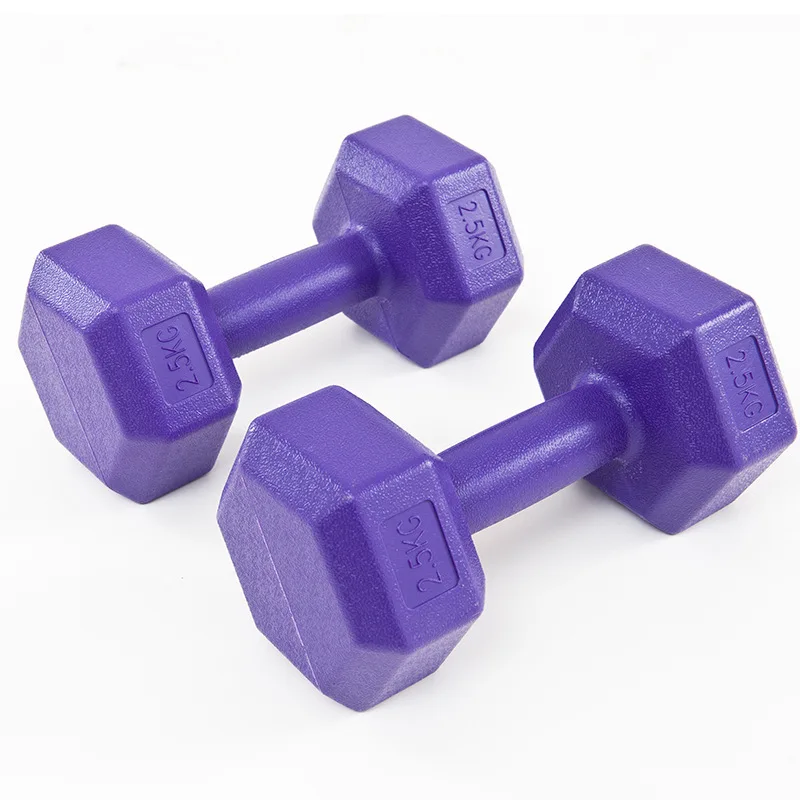 Hex Dumbbell Weights Hexagonal Rubber Chromed Fixed Non-slip  Fitness Equipment Home Gym Arm Muscle Biceps Triceps Workout Tools