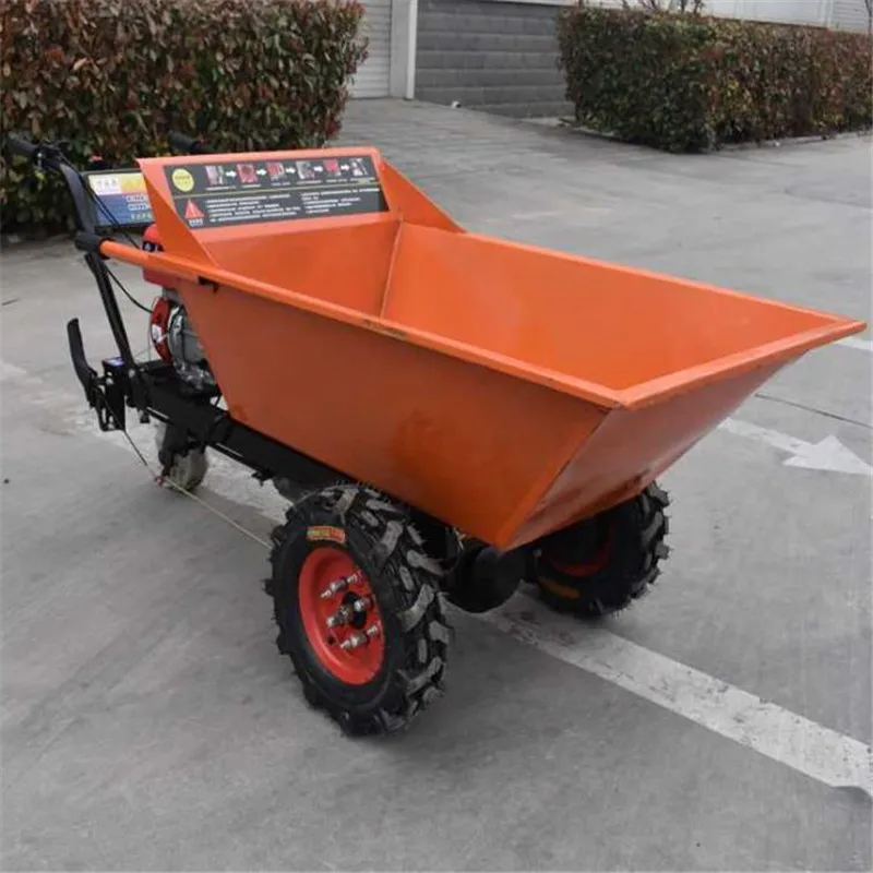 

Electric Start Small Transporter Micro Tracked Carriage Truck Crawler Dumper 0.5Ton Cart Dumper