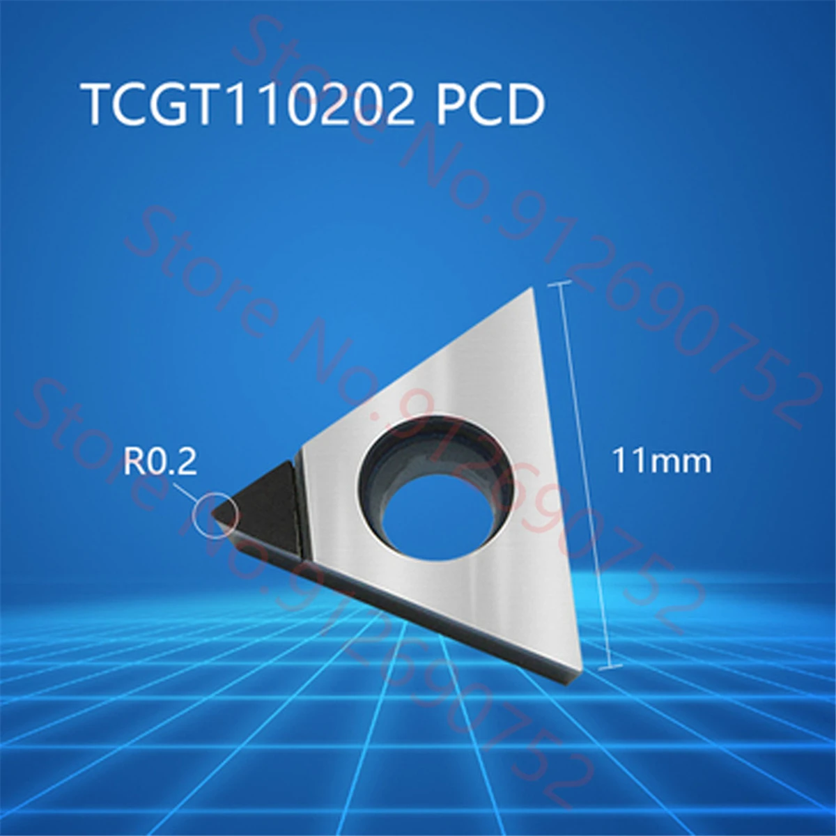 TCGT110202 PCD/TCGT110204 PCD/TCGT110208 PCD CARBIDE Lắp 2 Cái/hộp