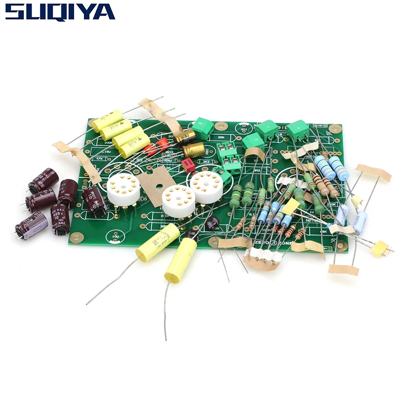 SUQIYA-EAR834 HIFI RIAA مم (تتحرك المغناطيس) فونو مكبر للصوت 12AX7 أنبوب ستيريو PCB لتقوم بها بنفسك عدة Preamplifier PCB لوحة دوائر كهربائية