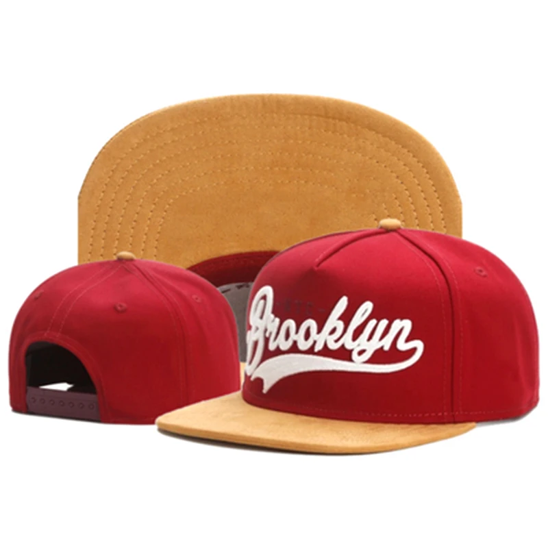 new Brand FASTBALL CAP BROOKLYN faux suede hip hop red snapback hat for men women adult outdoor casual sun baseball cap bone