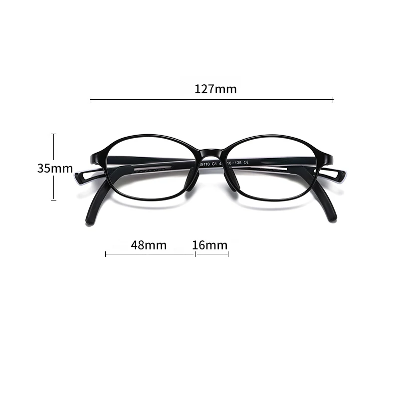 5110 Child Glasses Frame for Boys and Girls Kids Eyeglasses Frame Flexible Quality Eyewear for Protection and Vision Correction