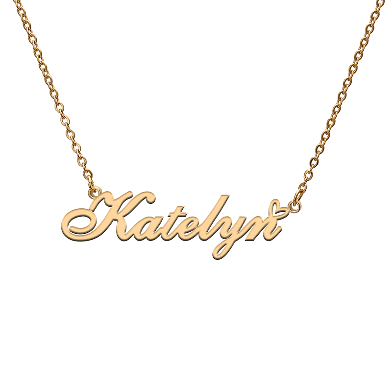 

Индивидуальное ожерелье с именем для Katelyn, лучшие друзья, день рождения, Рождество, дни матери, ювелирные изделия, подарки