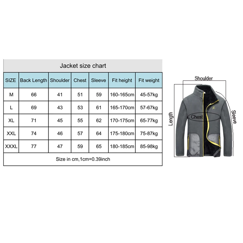 TRVLWEGO Men Outdoor Fleece Hiking Jacket Spring Autumn Windproof Thick Warm Jacket Mountaineering Camping Coat Big Bag