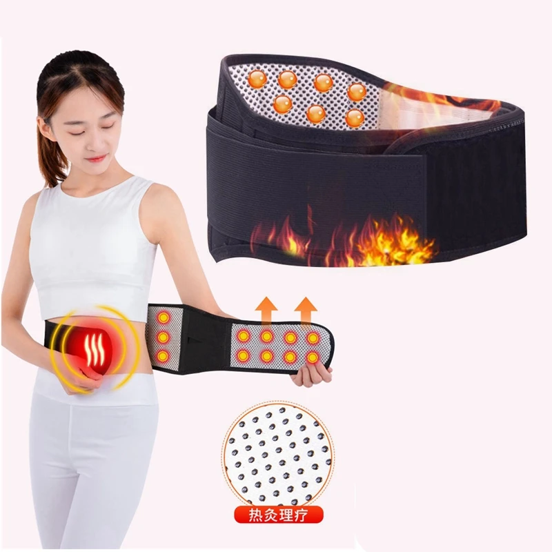 Adjustable Waist Tourmaline Self heating Magnetic Therapy Back Waist Support Belt Lumbar Brace Massage Band Health Care