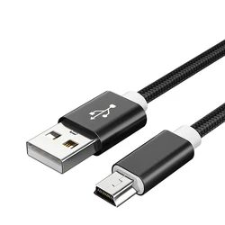 Mini USB Cable Fast Charging USB to Mini USB Data Cable for Digital Camera HDD MP3 MP4 Player DVR GPS USB Data Transfers Cable