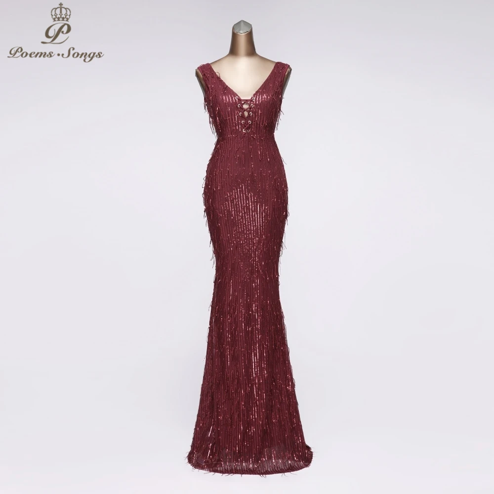 New style shiny Evening Dress mermaid evening gown vestidos elegantes long dress party vestido longo festa great attractive gown