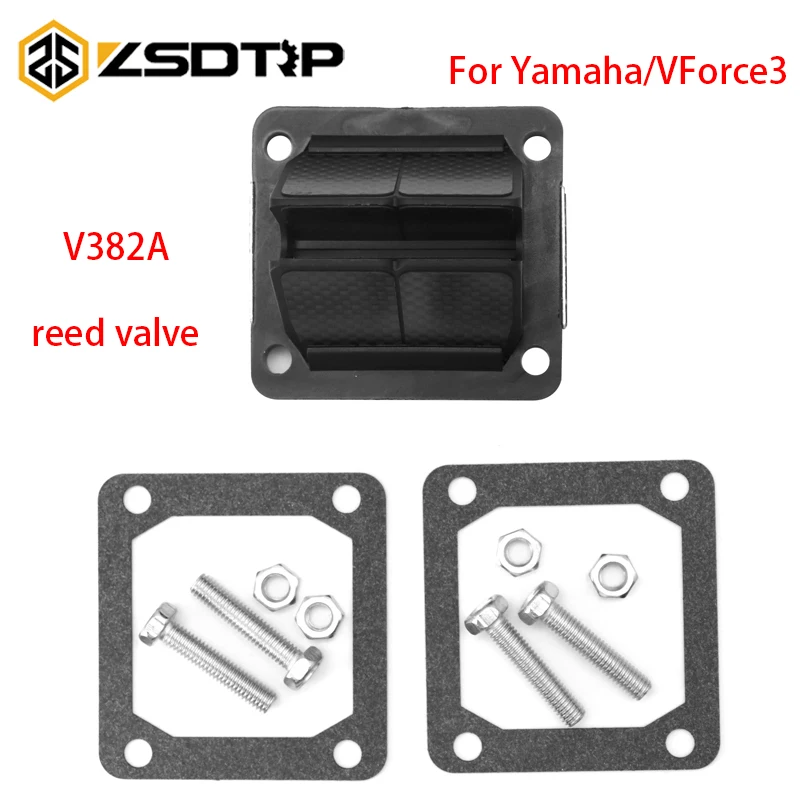 ZSDTRP Intake Carbon Fiber Reed Valve kit Reeds Petal Cage Block Petals For Yamaha YZ85 1993-2001 VForce3 V382A